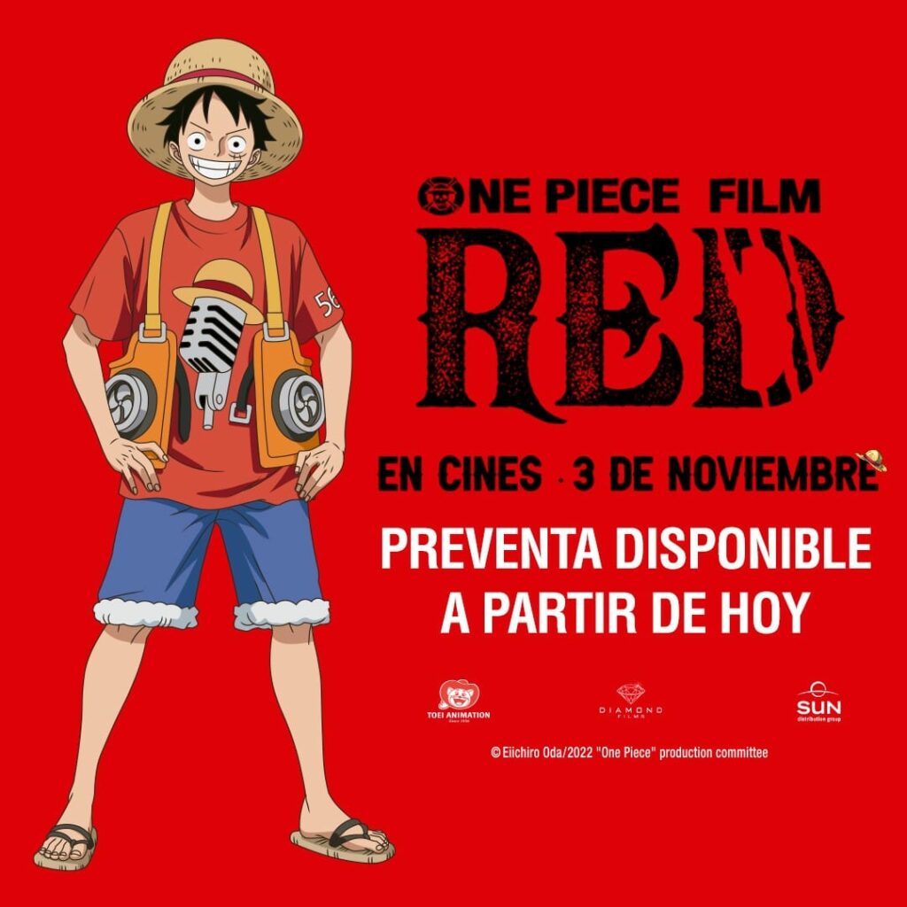 Diamond Films México anuncia la preventa de One Piece Red en México